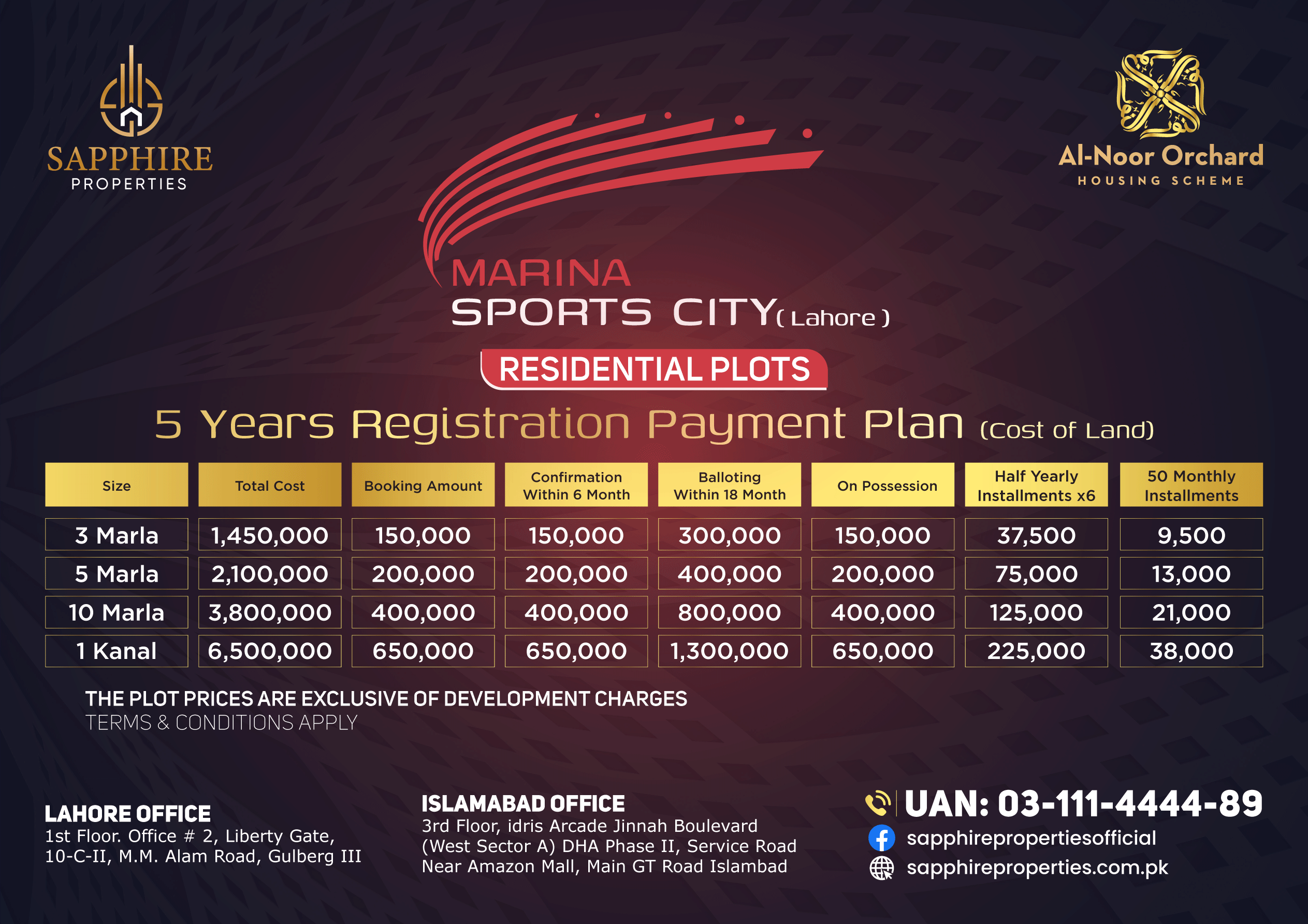 Marina Sport City Payment Plan