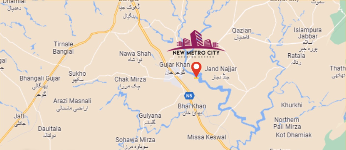 new metro city gujar khan location