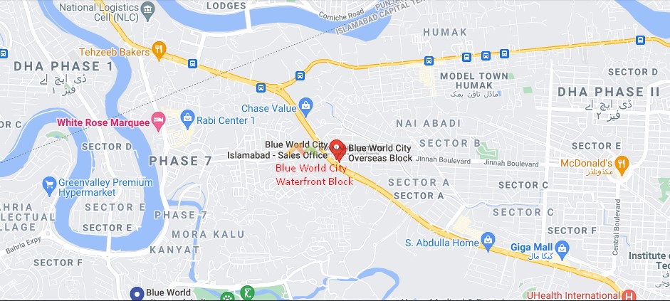 waterfront district block location