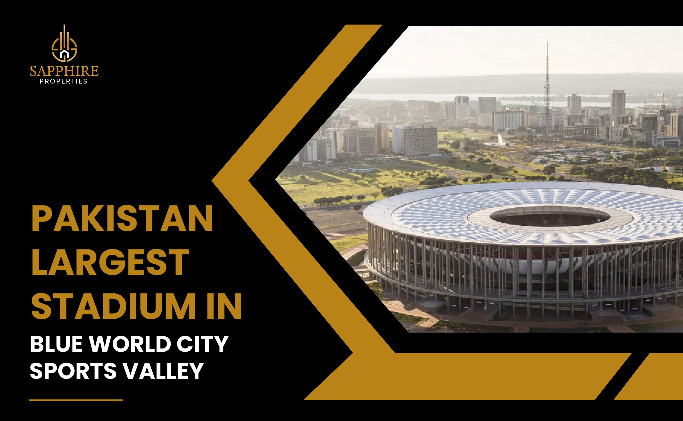 Pakistan Largest Cricket Stadium In Blue World City Sports Valley 8184