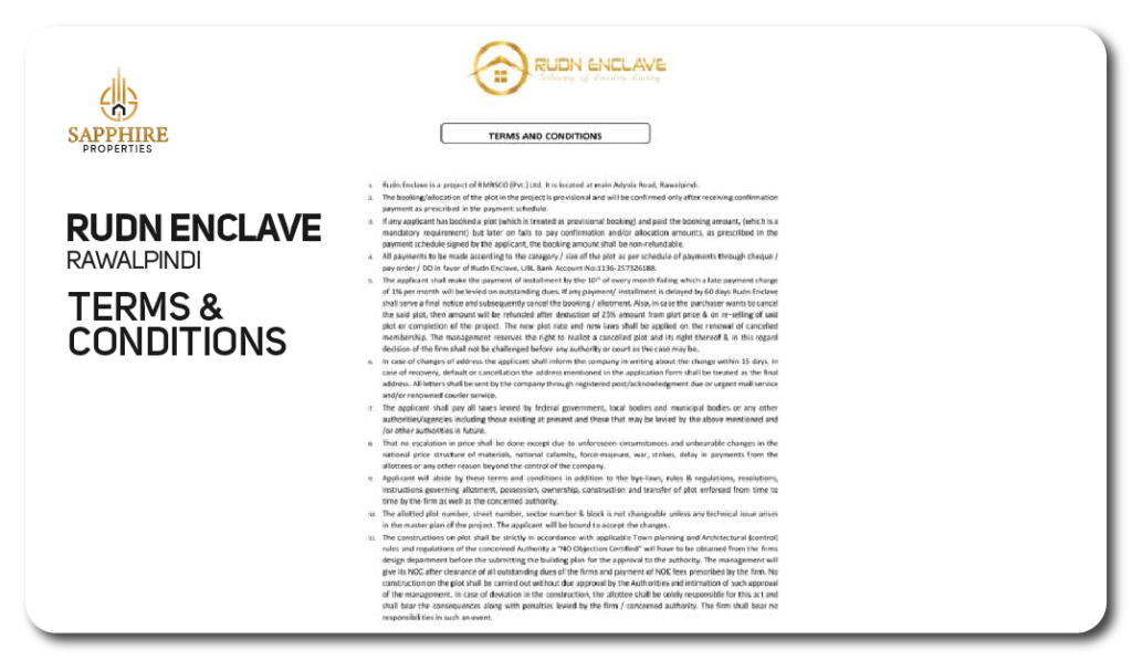 rudn enclave terms & conditions