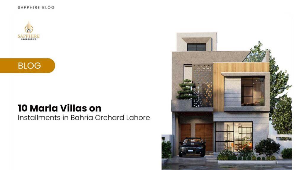 10 Marla Villas on Installments in Bahria Orchard Lahore