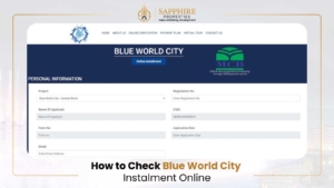 How to Check Blue World City Instalment Online