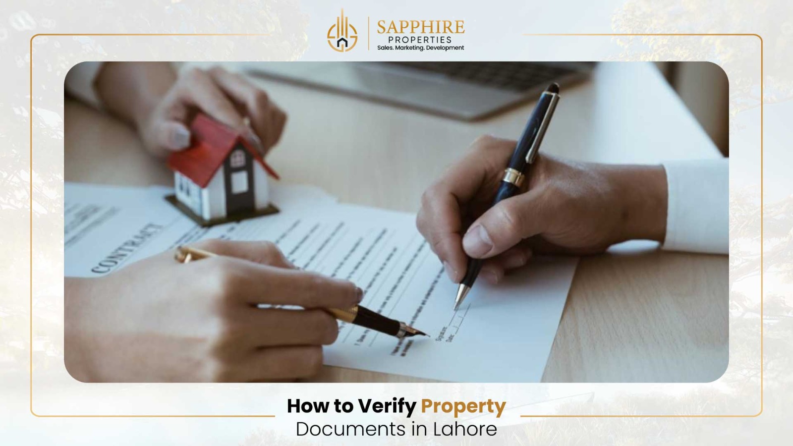 How to Verify Property Documents in Lahore