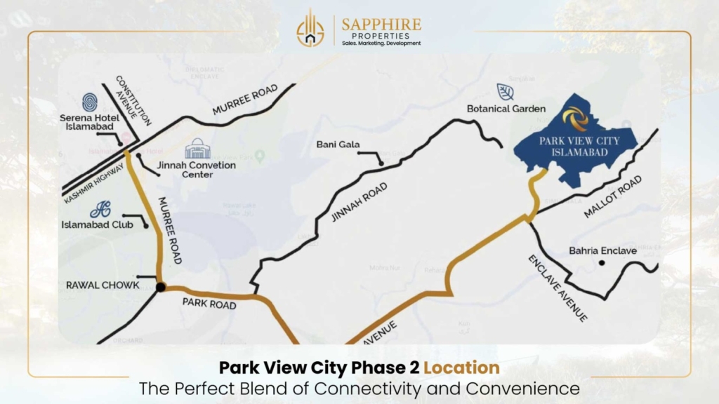 Park View City Phase 2 Location – The Perfect Blend of Connectivity and Convenience