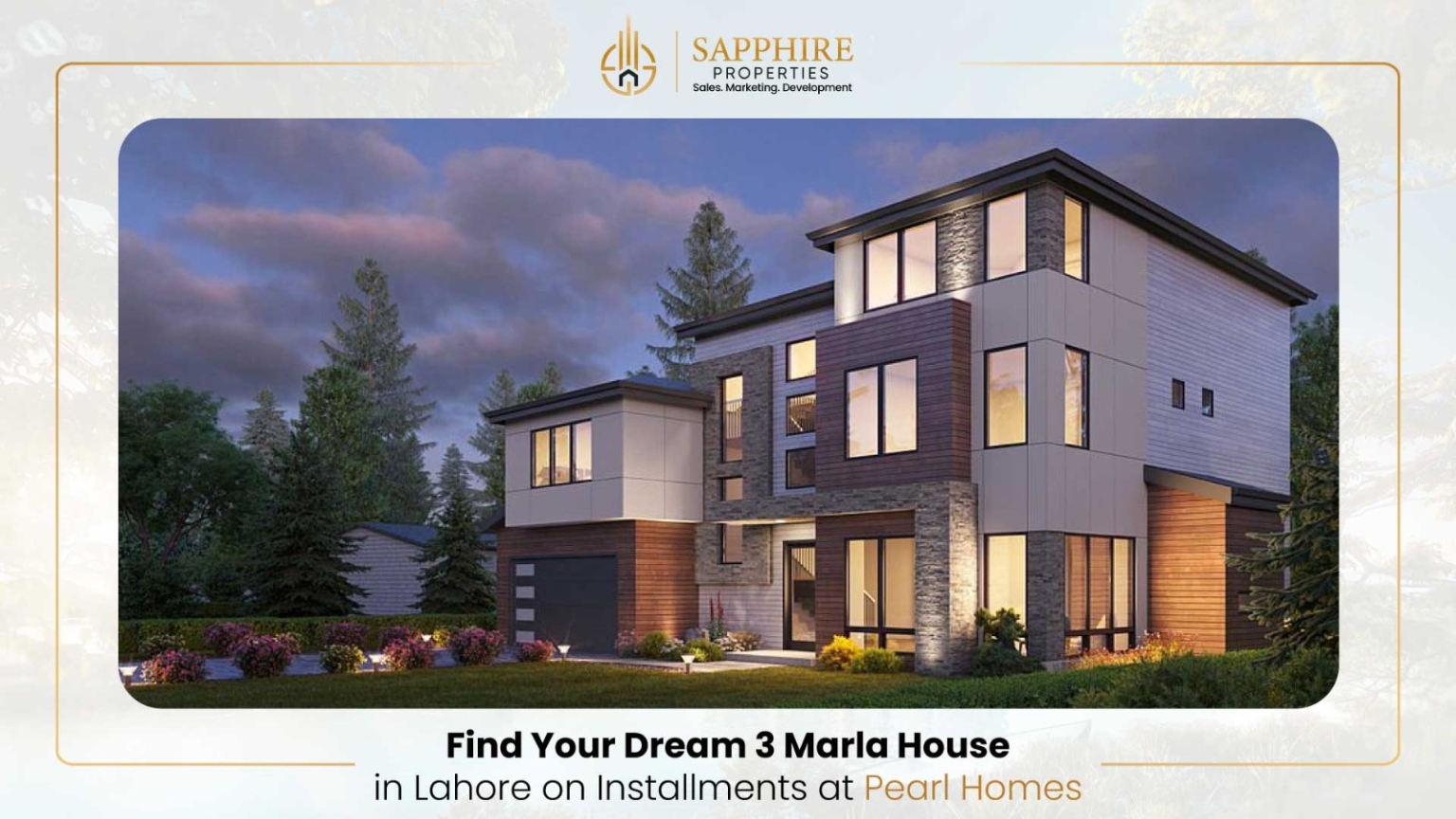 Find Your Dream 3 Marla House in Lahore on Installments at Pearl Homes