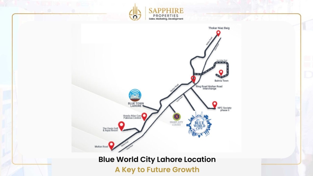 Blue World City Lahore Location – Prime Investment Hub